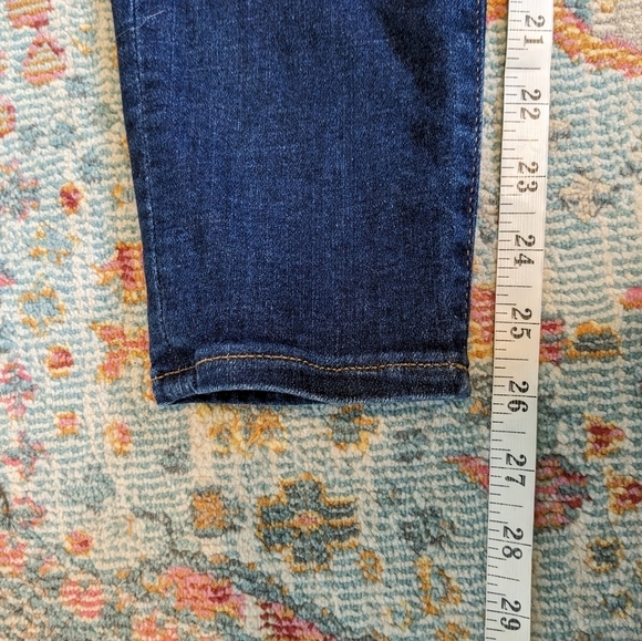 J. Crew 10" High Rise Skinny Button Fly Dark Wash Jean Size 27 - Picture 11 of 11